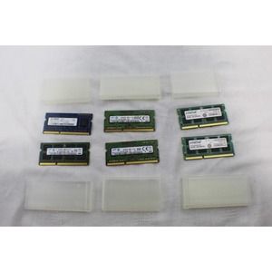 Lot of 6 Assorted Memory (RAM) Cards Samsung Elpida Crucial